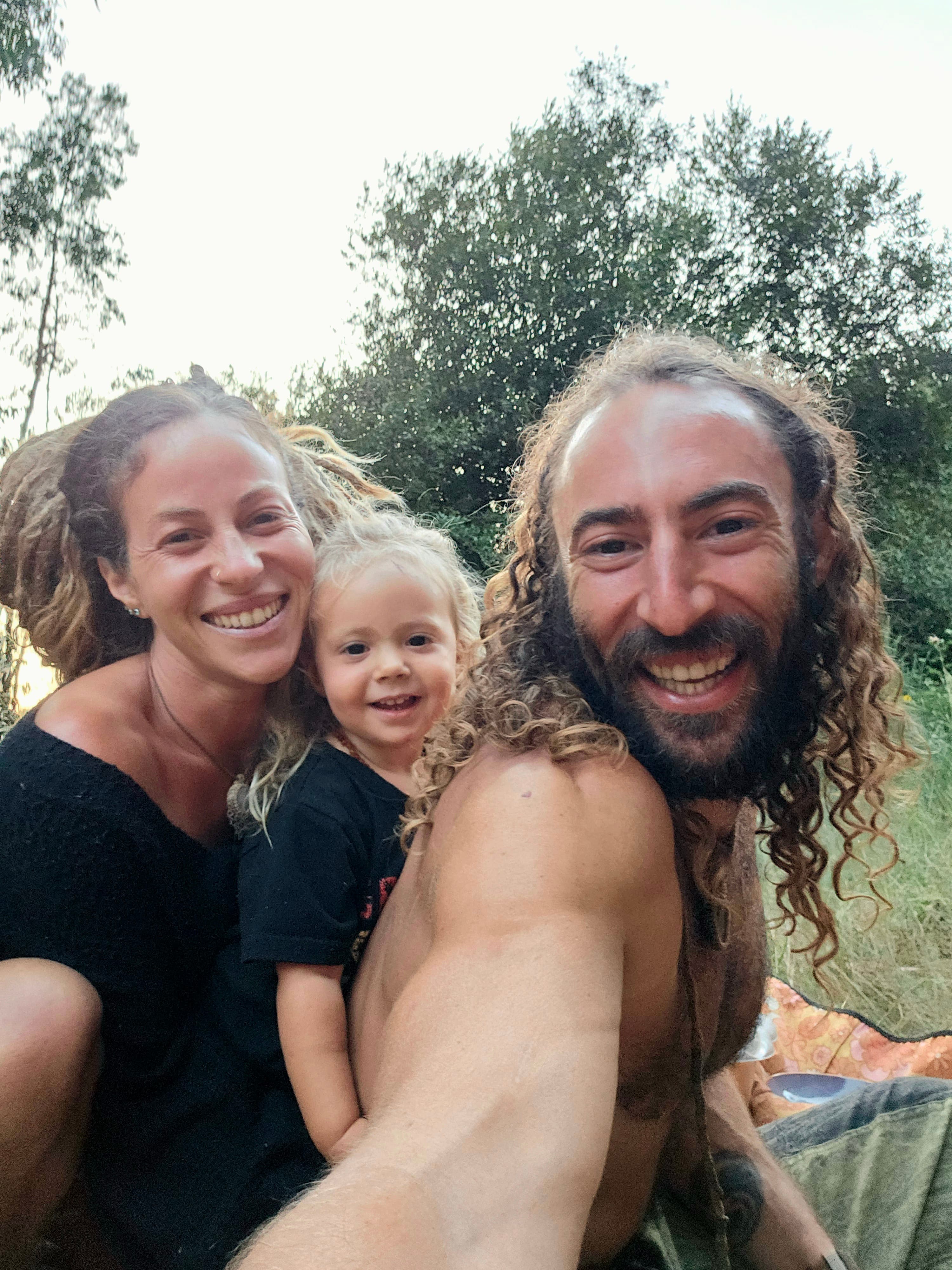Ben with his wife and daughter